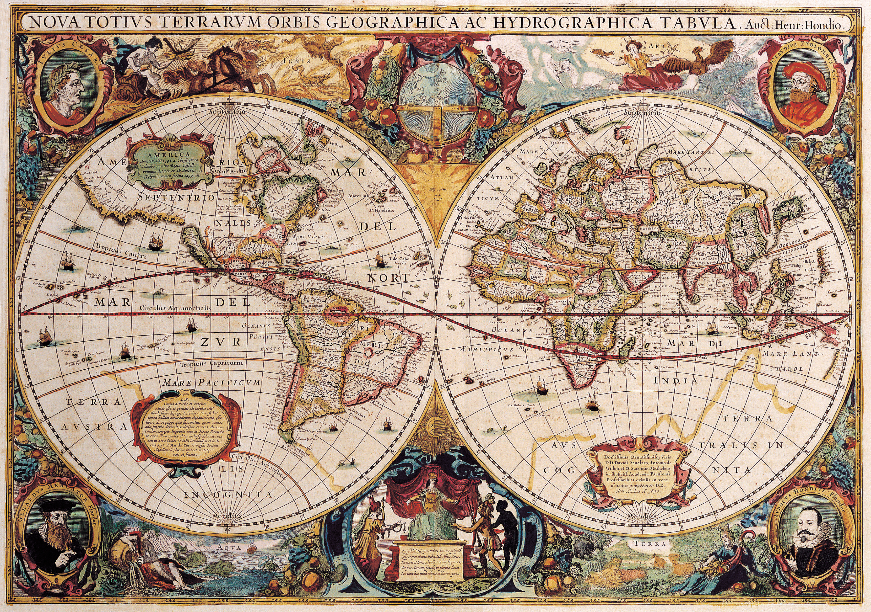 This meme is a humorous image of a 17th-century map of the world, specifically a map by Guillaume Delabarre, with a red line drawn across it. The text "NO MAPS" is written across the map, implying that the map is no longer accurate or reliable.